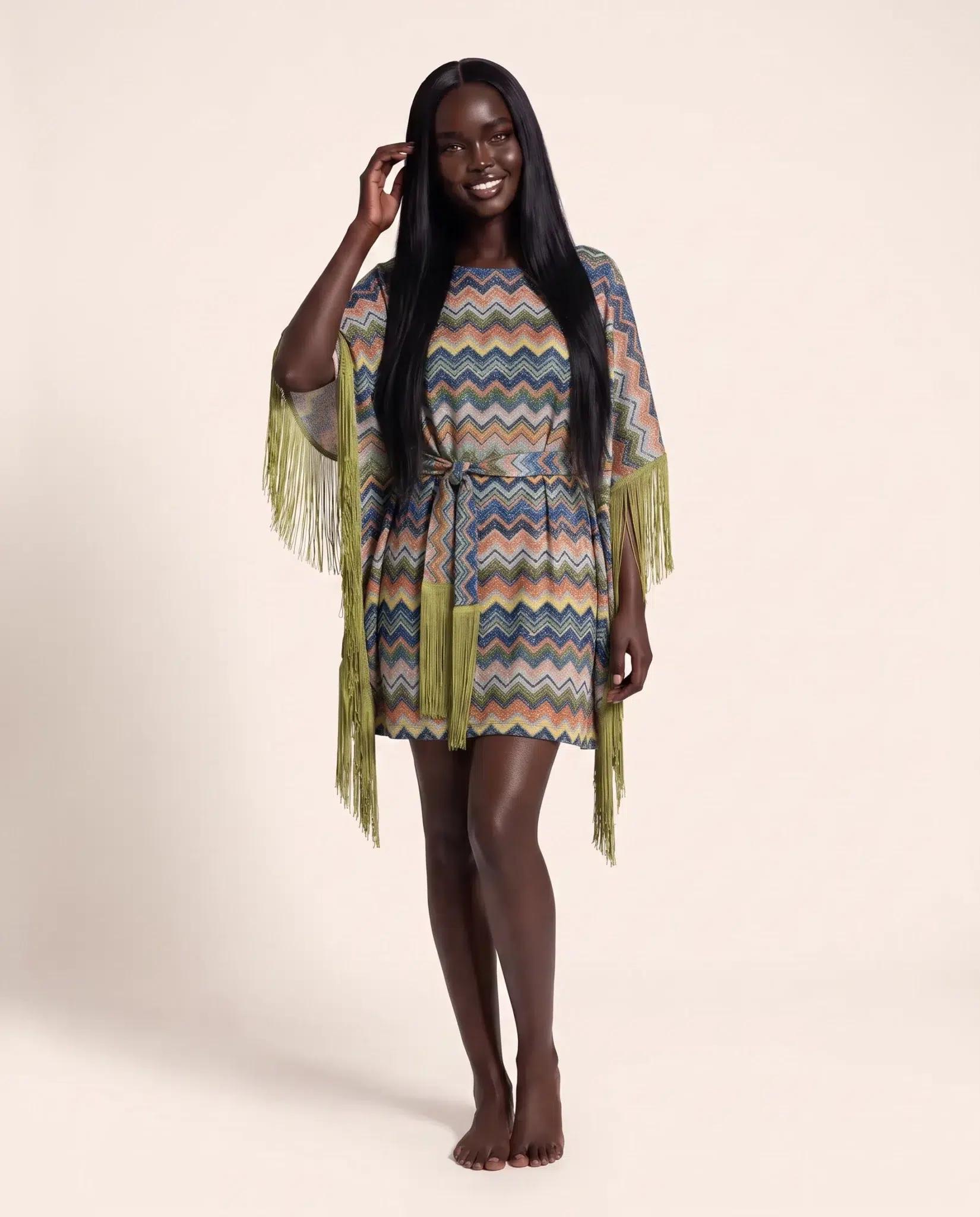 Kaftan en lurex